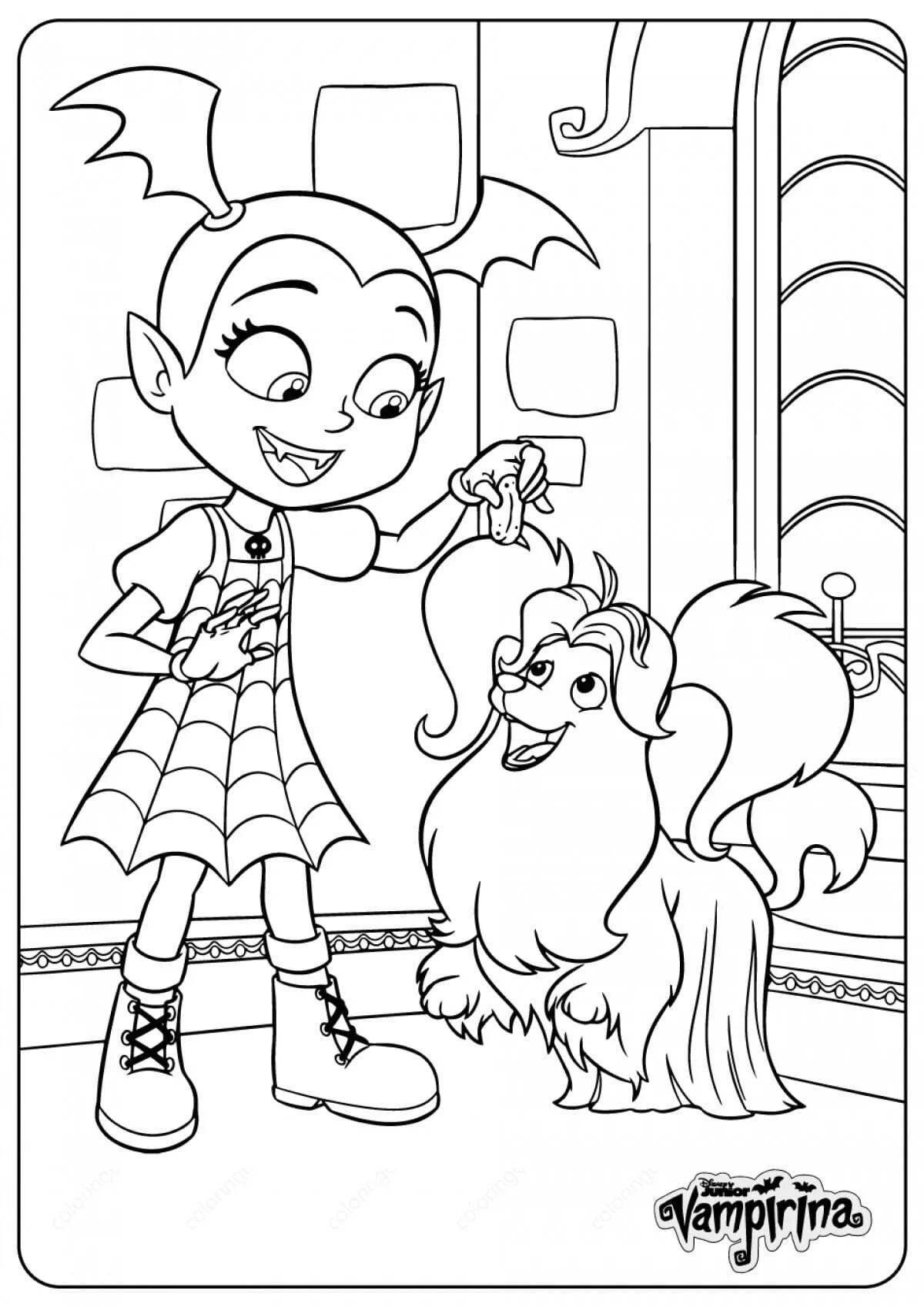 Charming baby vee coloring book