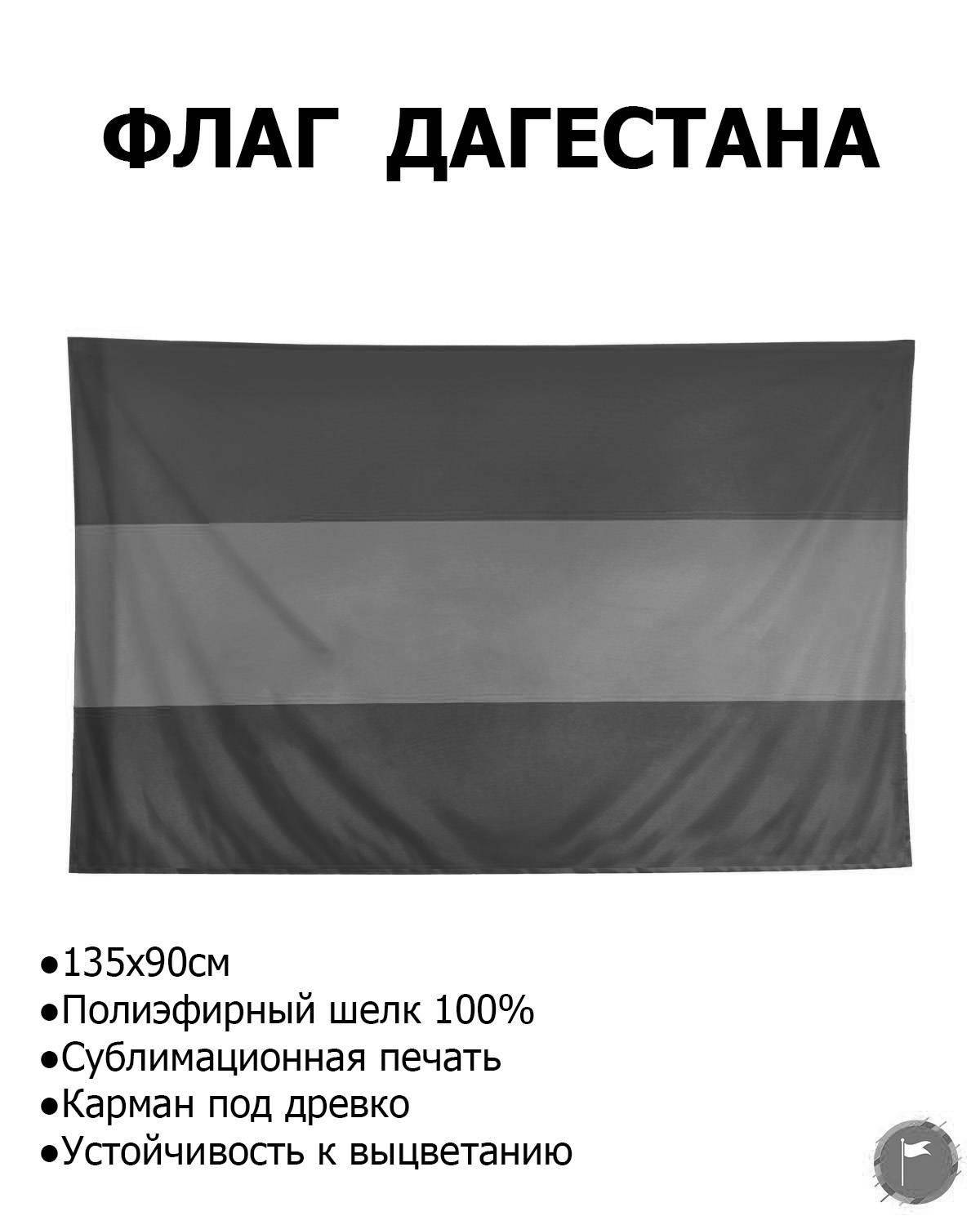 Раскраска драматический флаг дагестана