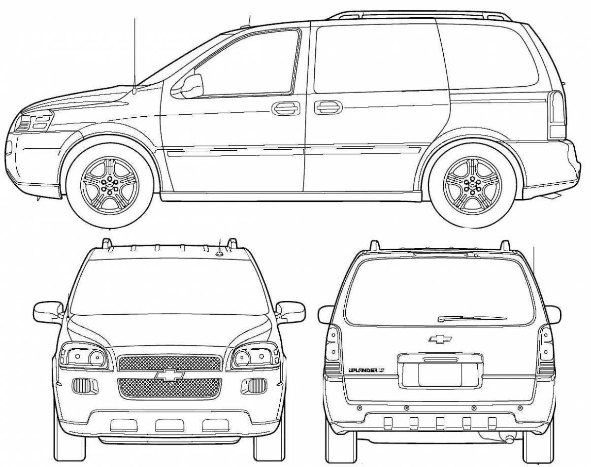 Chevrolet tahoe coloring page