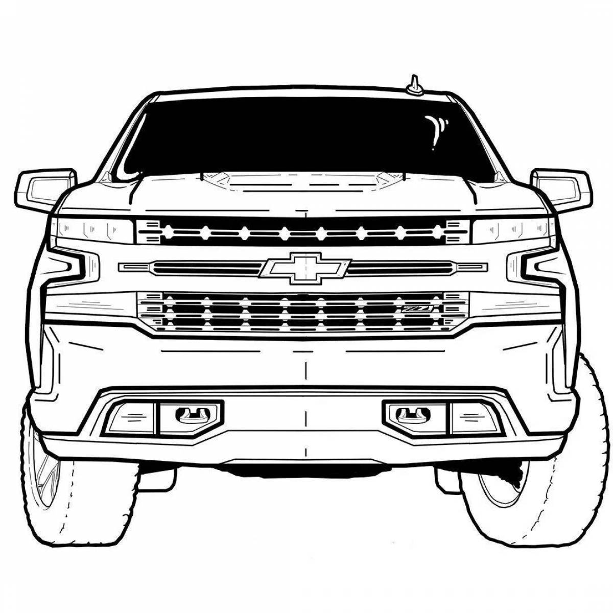 Chevrolet Tahoe coloring page