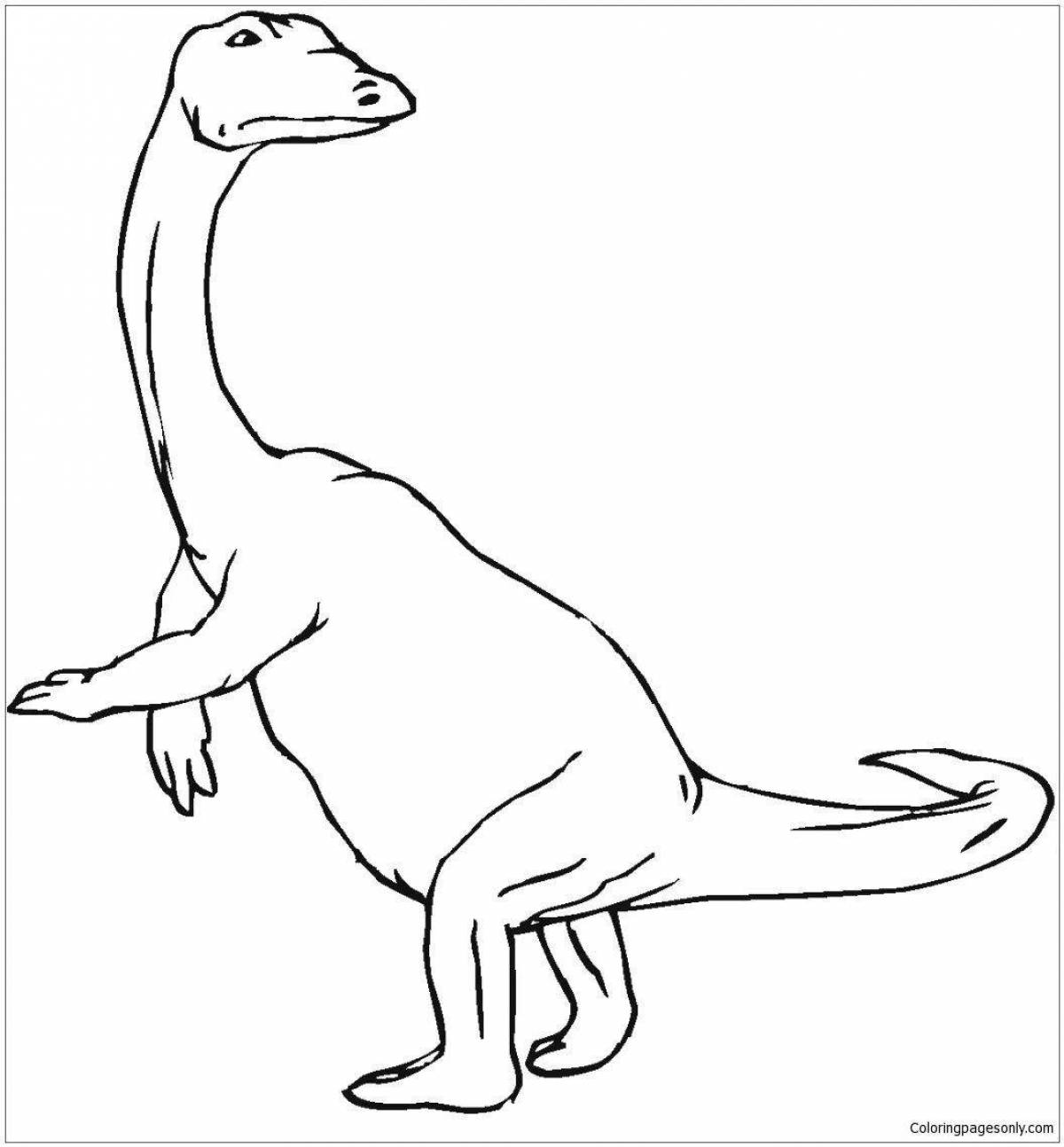 Удивительная страница раскраски динозавра барионикса