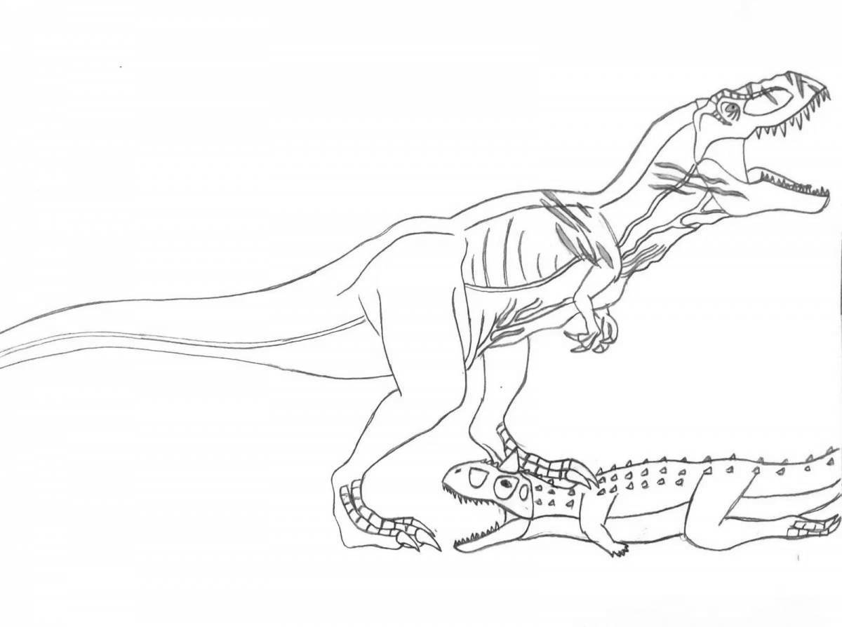 Incredible Baryonyx dinosaur coloring book