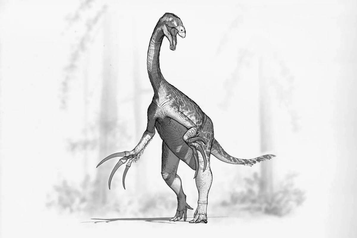 Baryonyx dinosaur coloring page