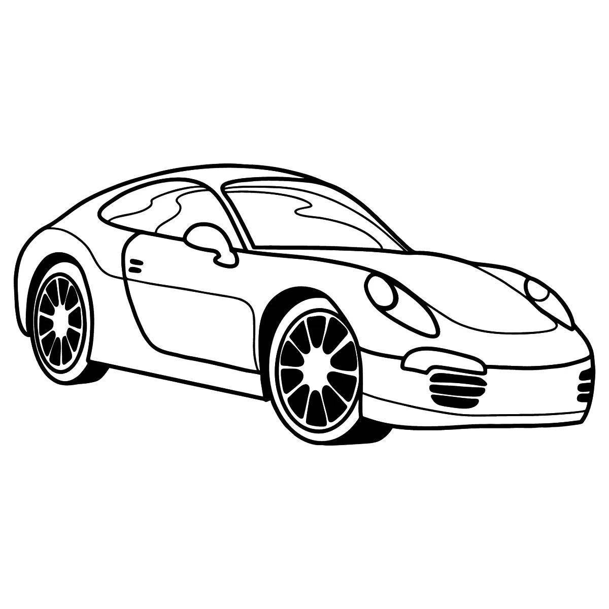 Porsche 911 shiny coloring