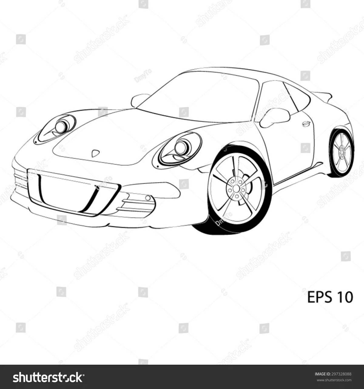 Porsche 911 grandiose coloring