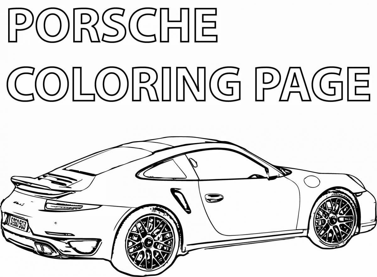 Porsche 911 palace coloring