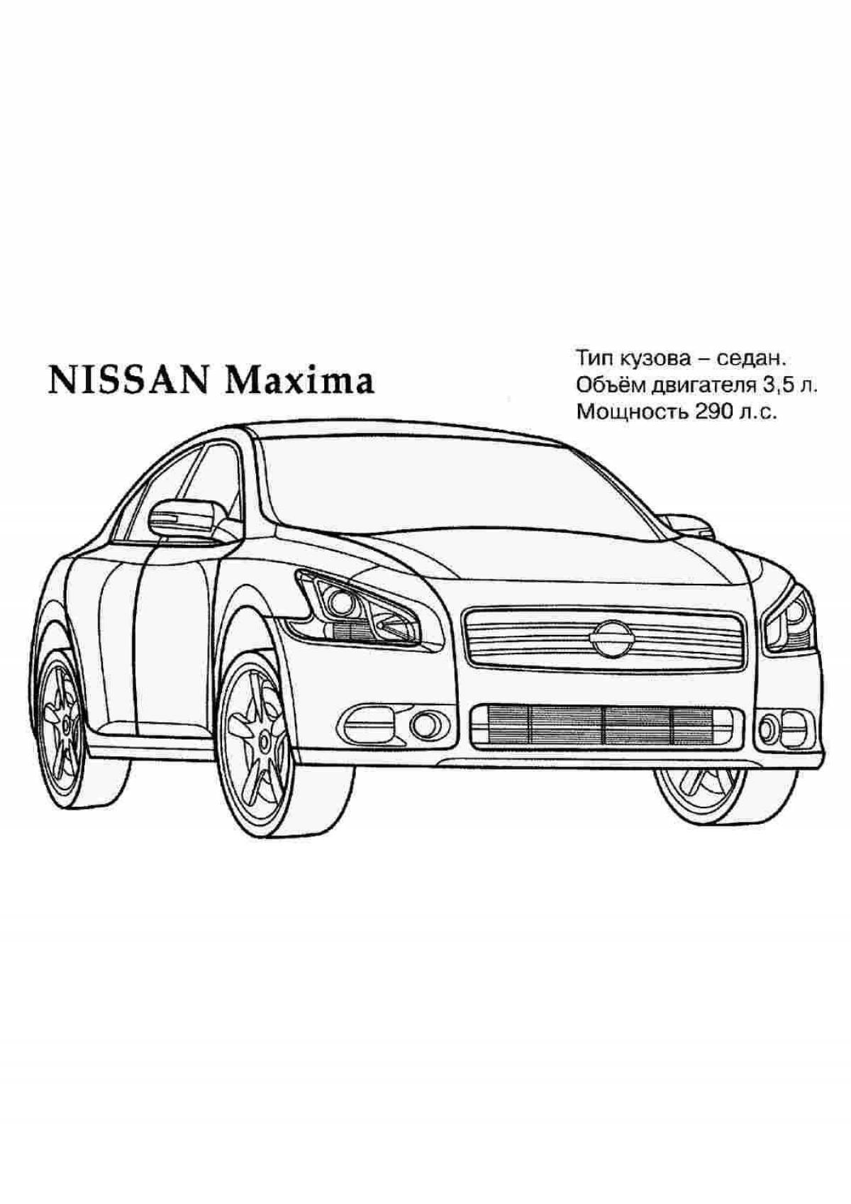 Charming nissan pathfinder coloring book