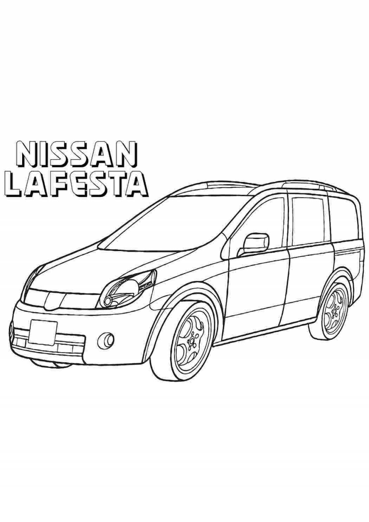 Grand nissan pathfinder coloring page