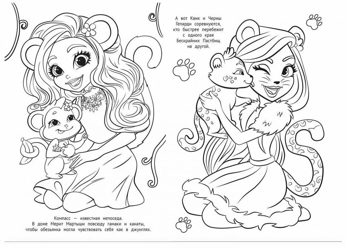 Enchantimals jellyfish coloring page live