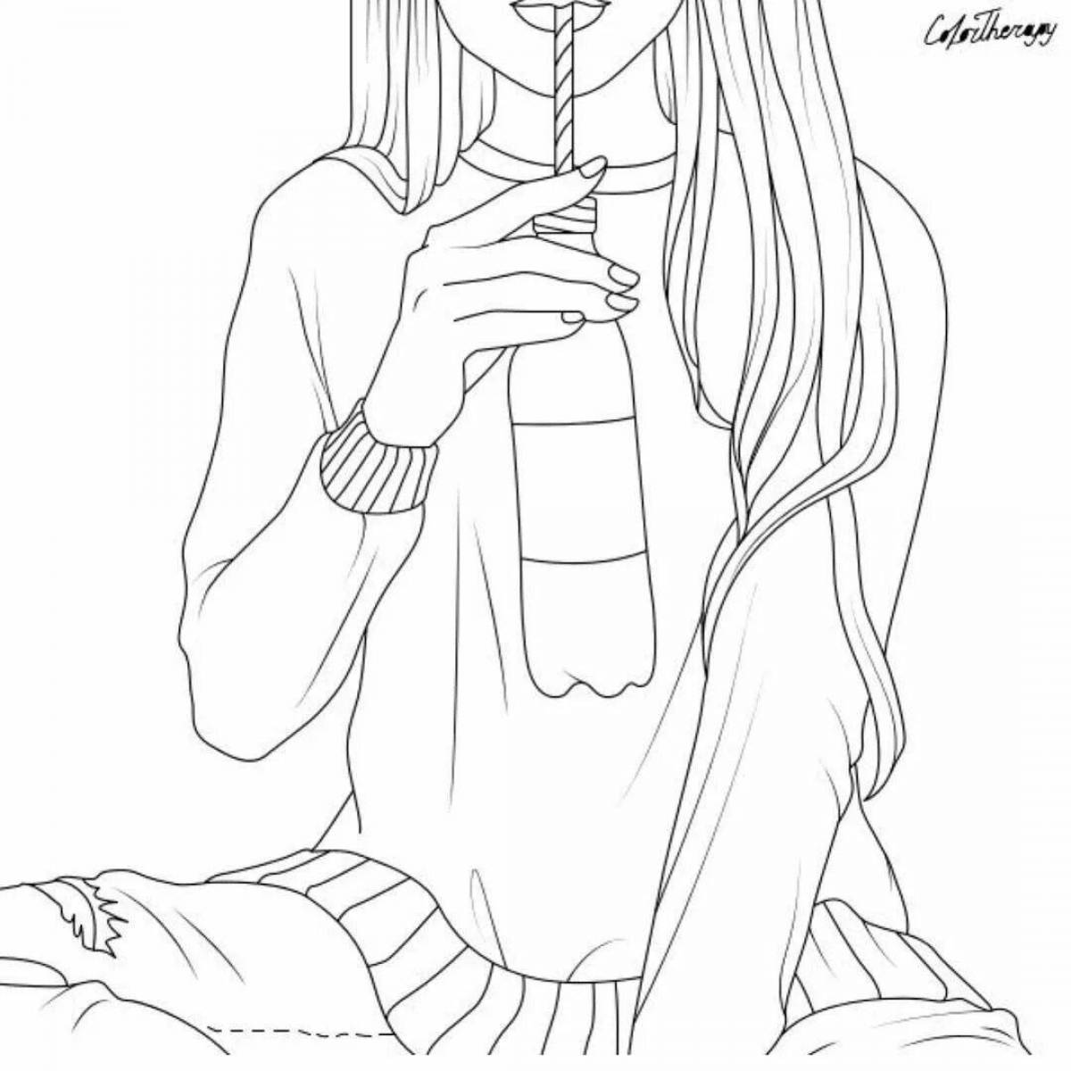 Mystical coloring markers light