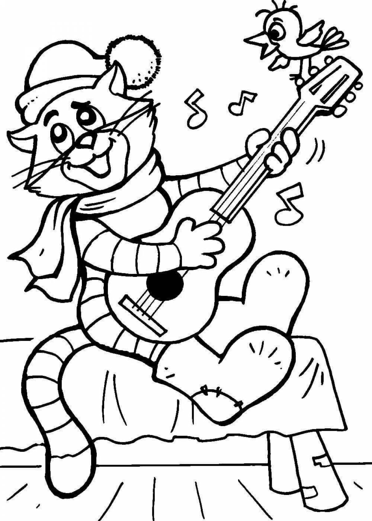 Coloring book prostokvashinsky cat