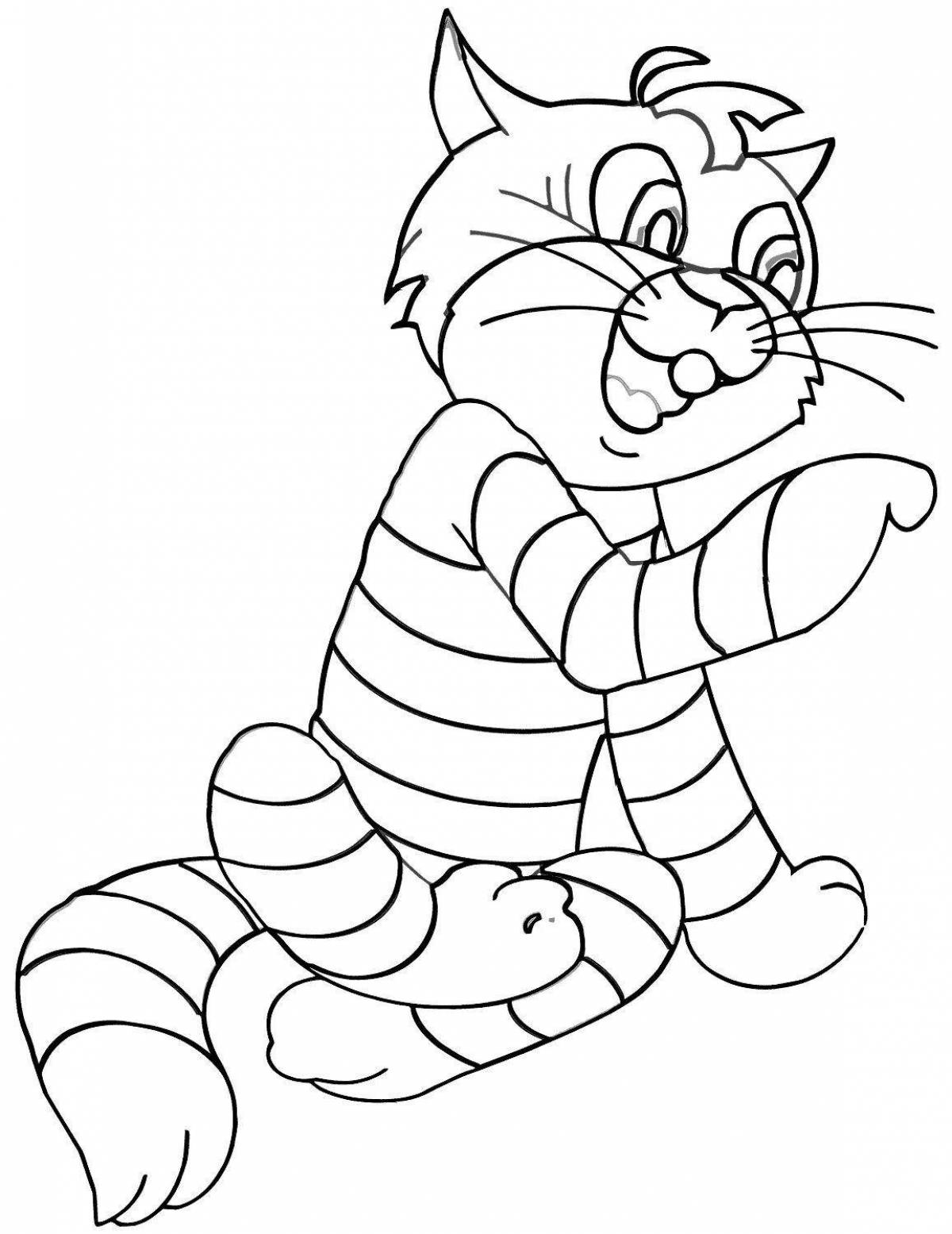Colouring friendly prostokvashinsky cat