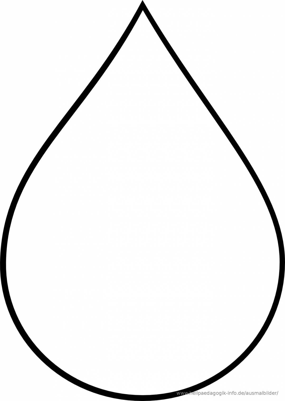 Coloring misty red water drop