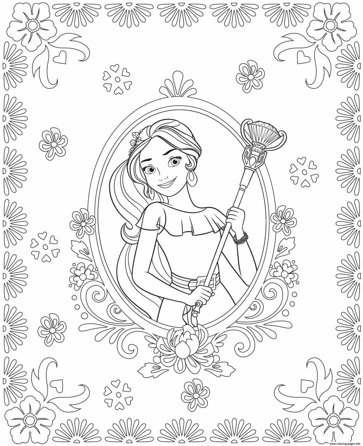 Wonderful elena lovely coloring book