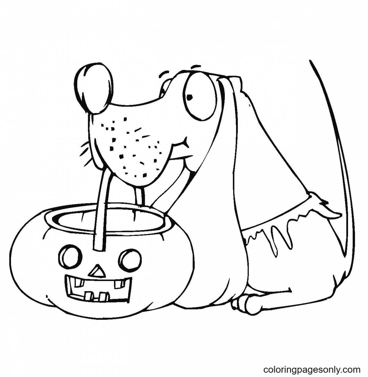 Adorable coloring book funny dogs