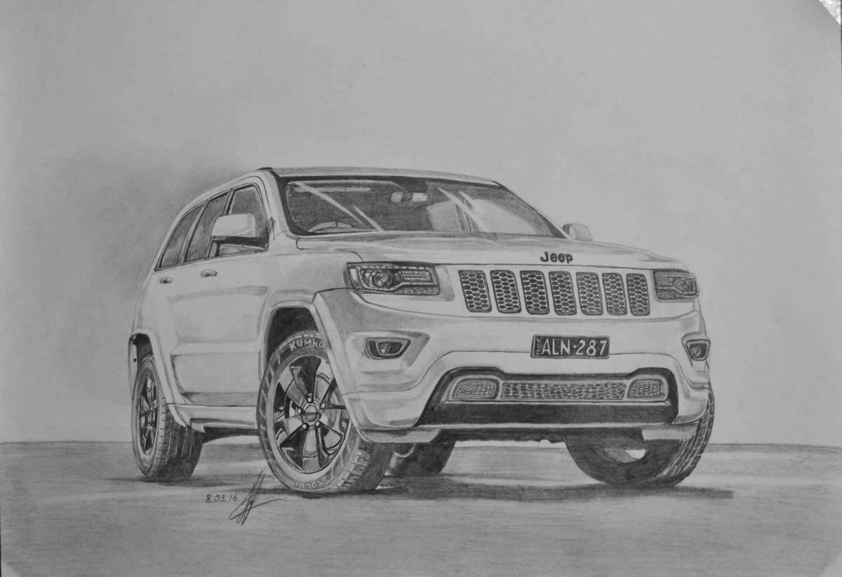 Regal grand cherokee coloring page