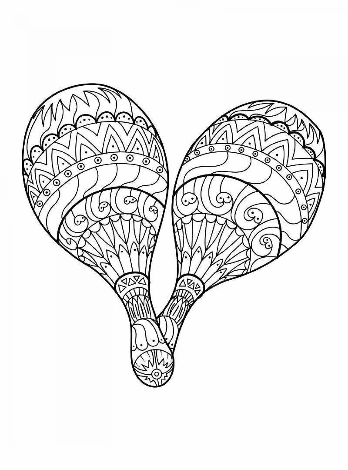 Funny painted spoon coloring book