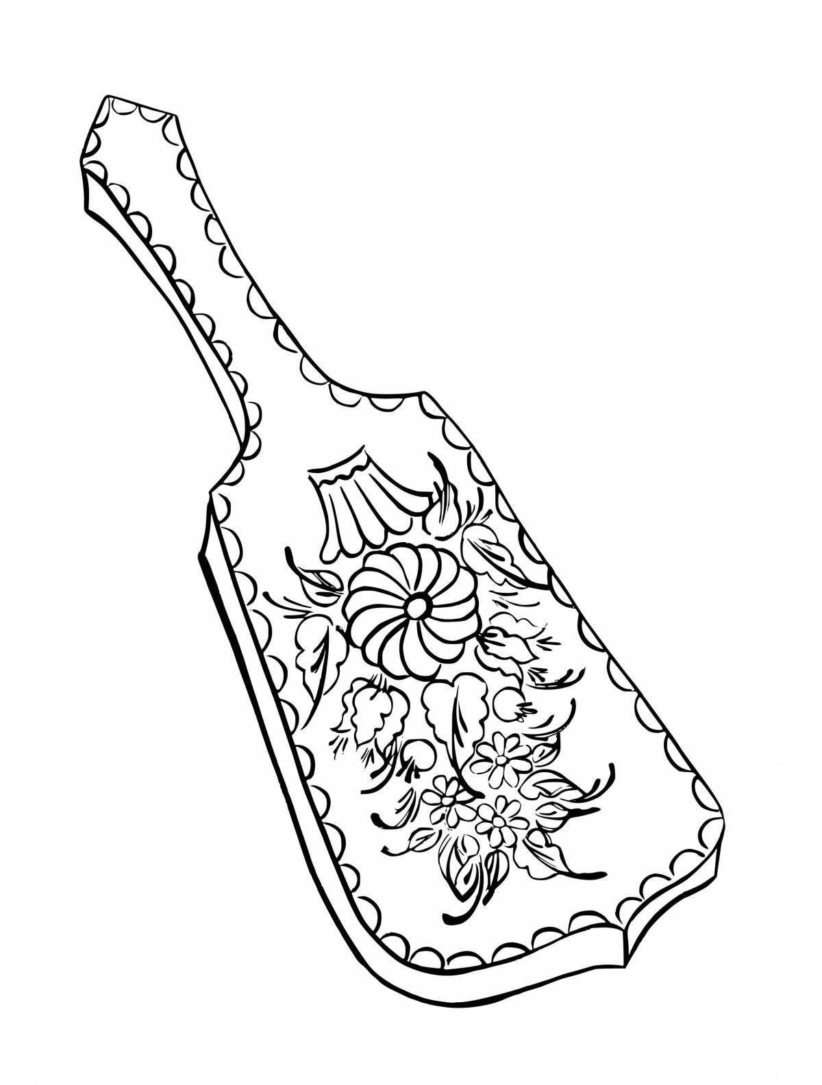Charming spoon coloring book