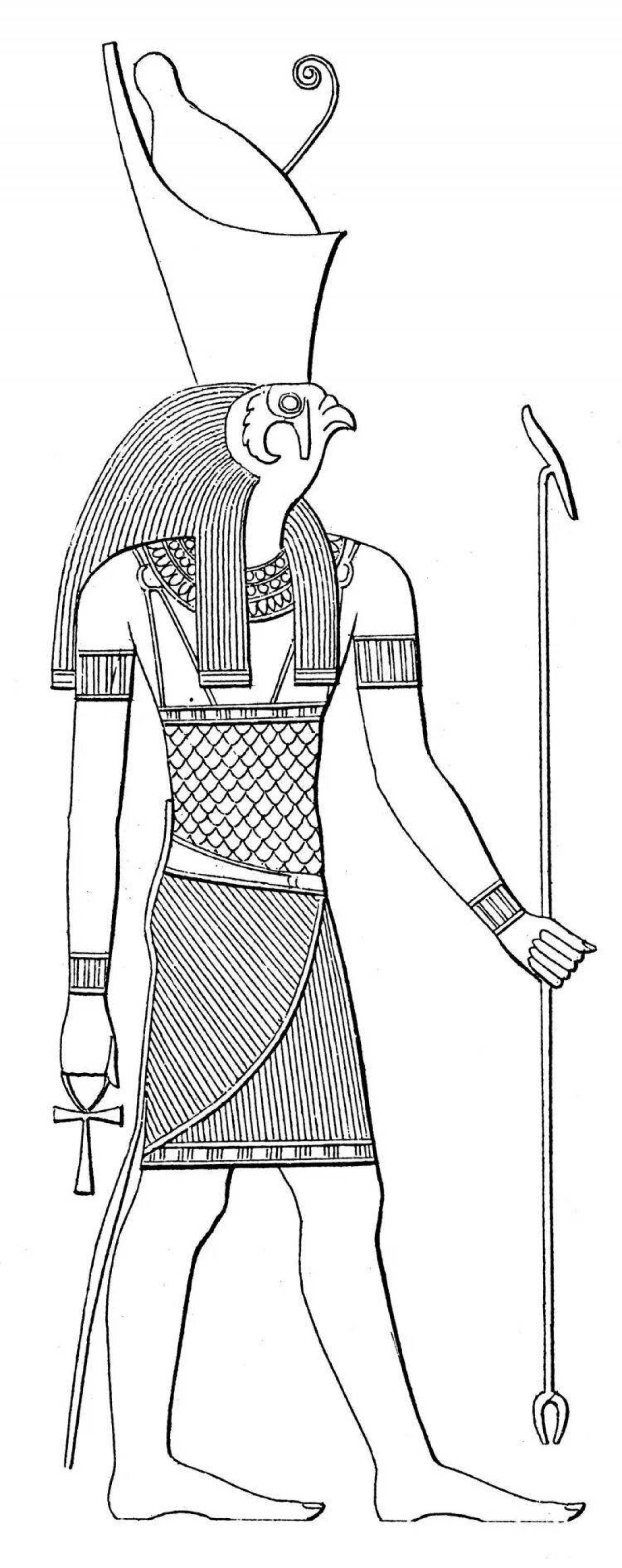 Coloring page great god Ra