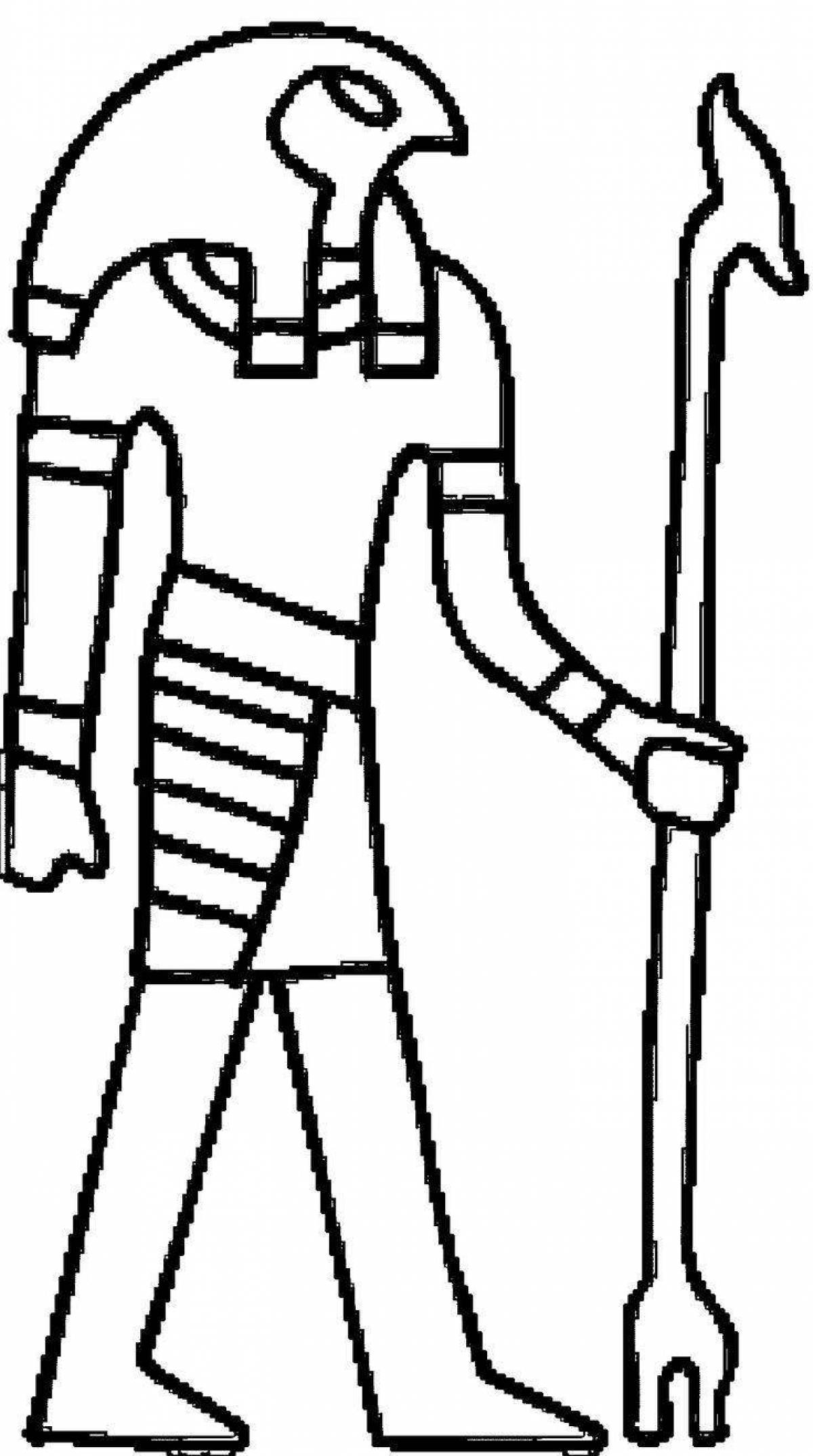 Generous god Ra coloring page