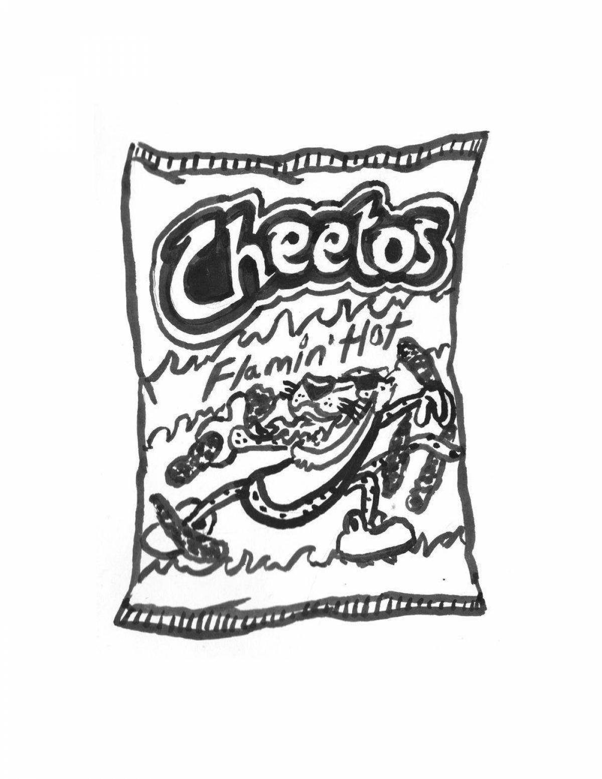 Fun coloring pack of chips