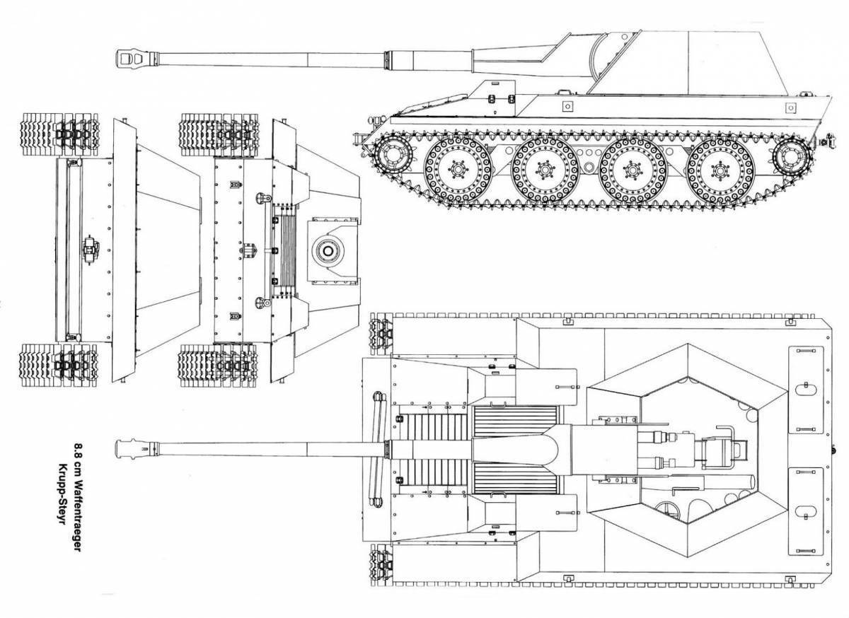 Ваффентрагер е100 рисунок