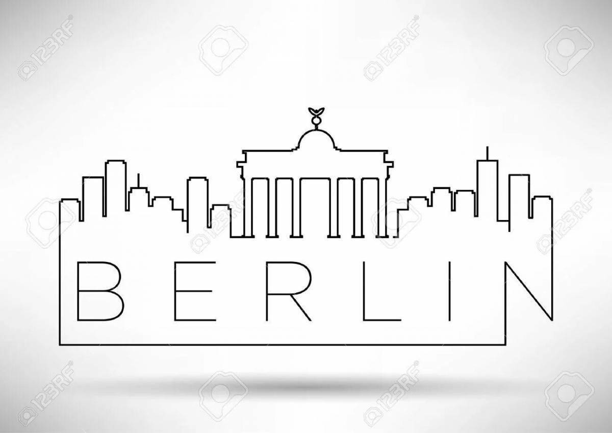 Берлин город рисунок
