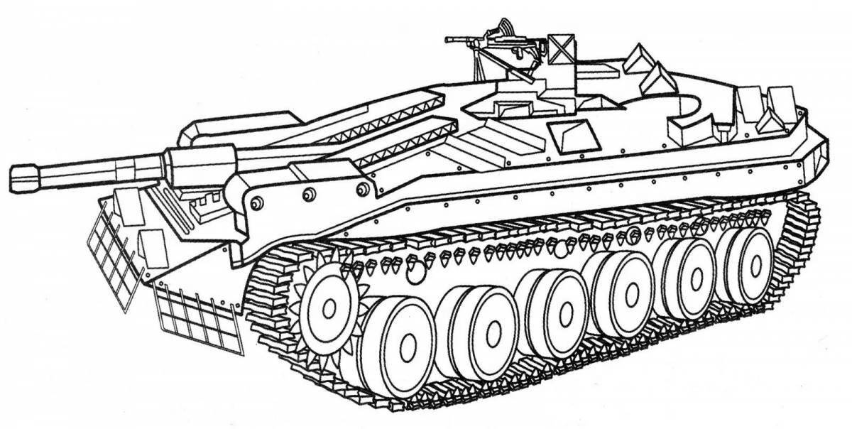 Восхитительный танк-скорпион раскраска