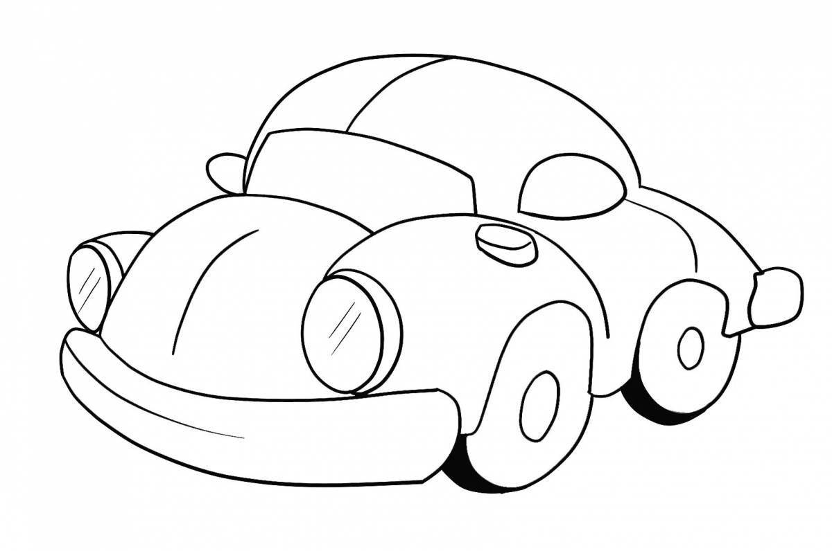 Majestic toy car coloring page