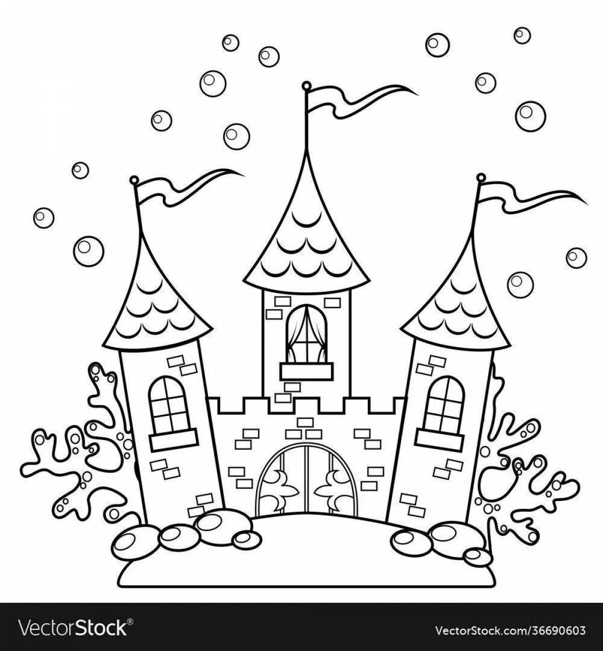 Coloring book immaculate magic castle
