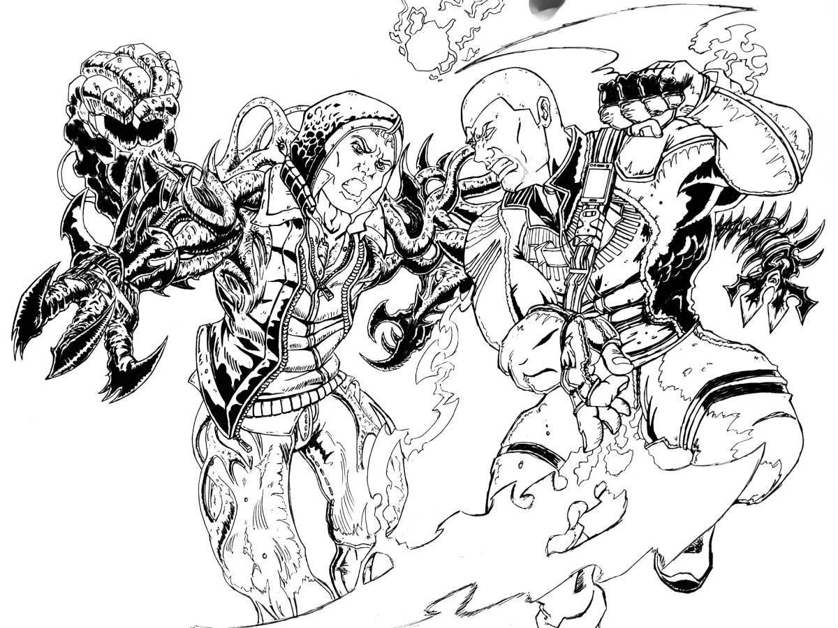 Чудесная раскраска прототип страницы 1006