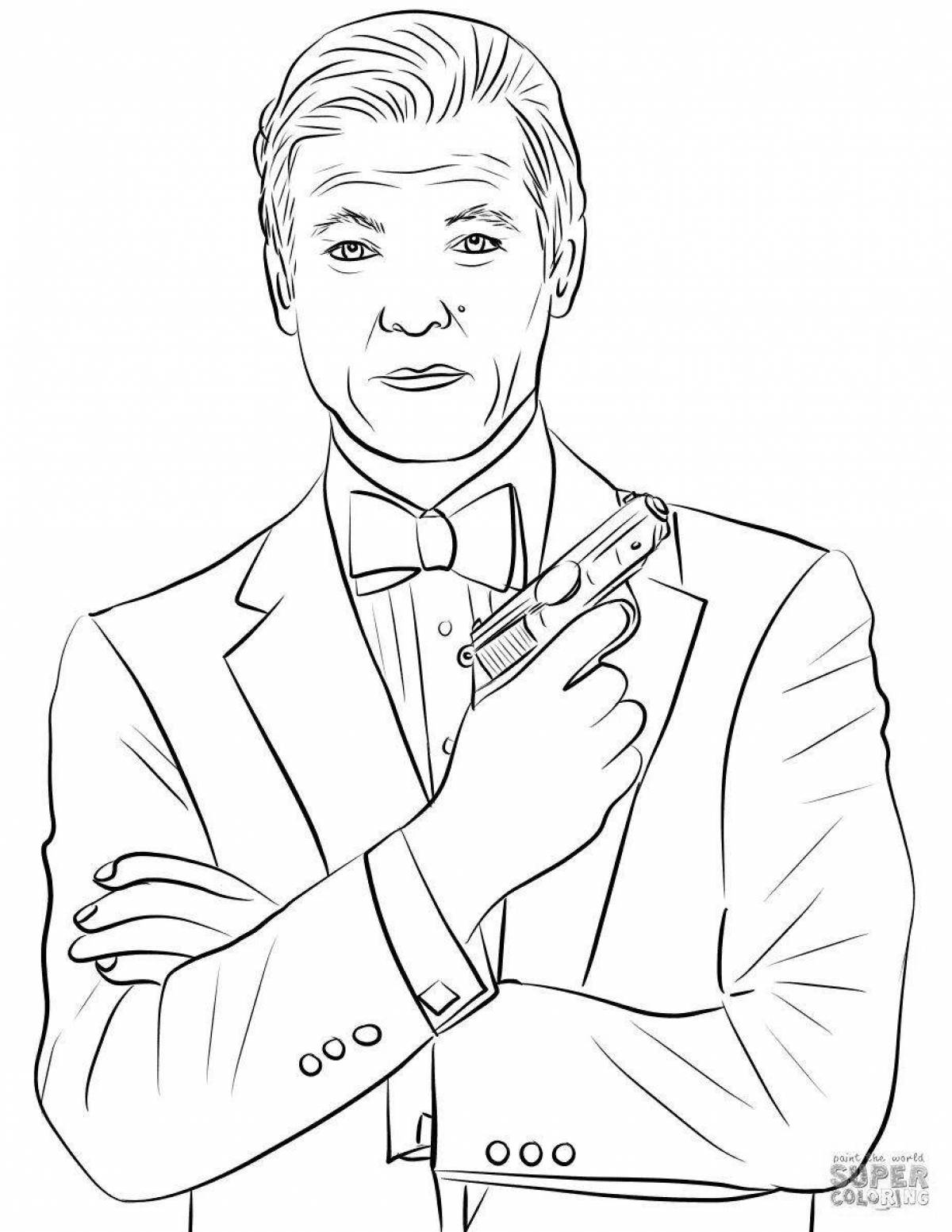 Coloring book bold spy kids