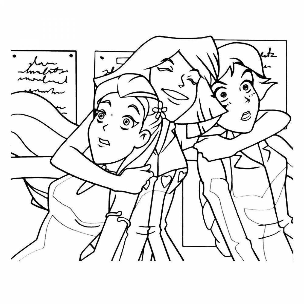 Funny spy kids coloring pages