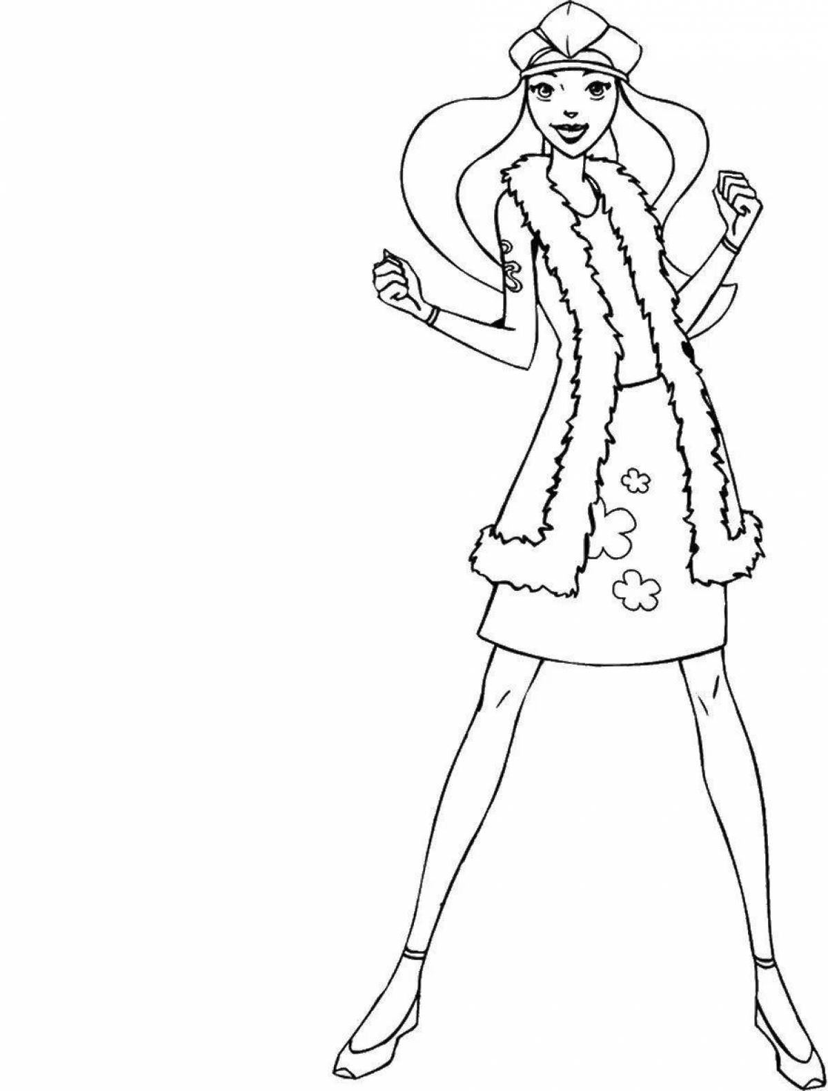 Colorful spy kids coloring page