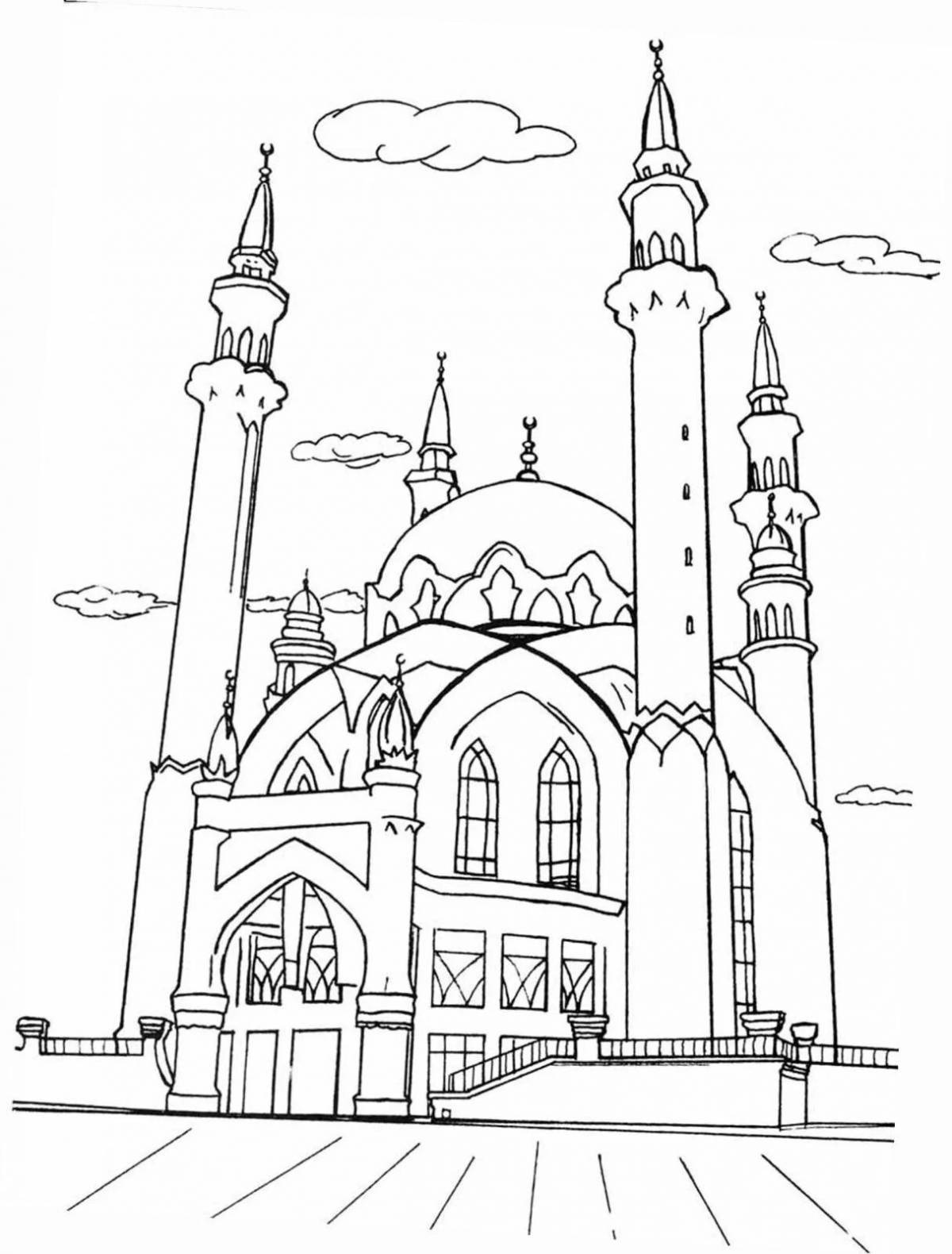 Photo Colorful Kazan Kremlin coloring book