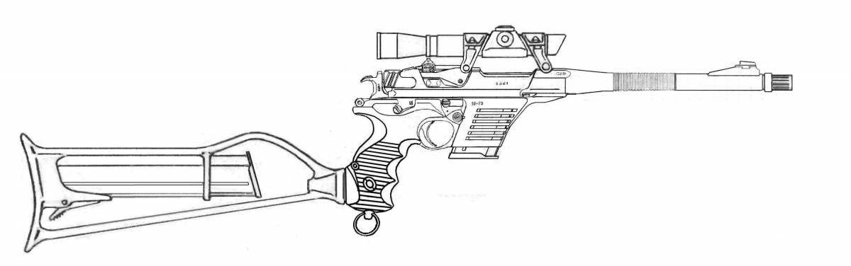 Creative coloring mosin rifle