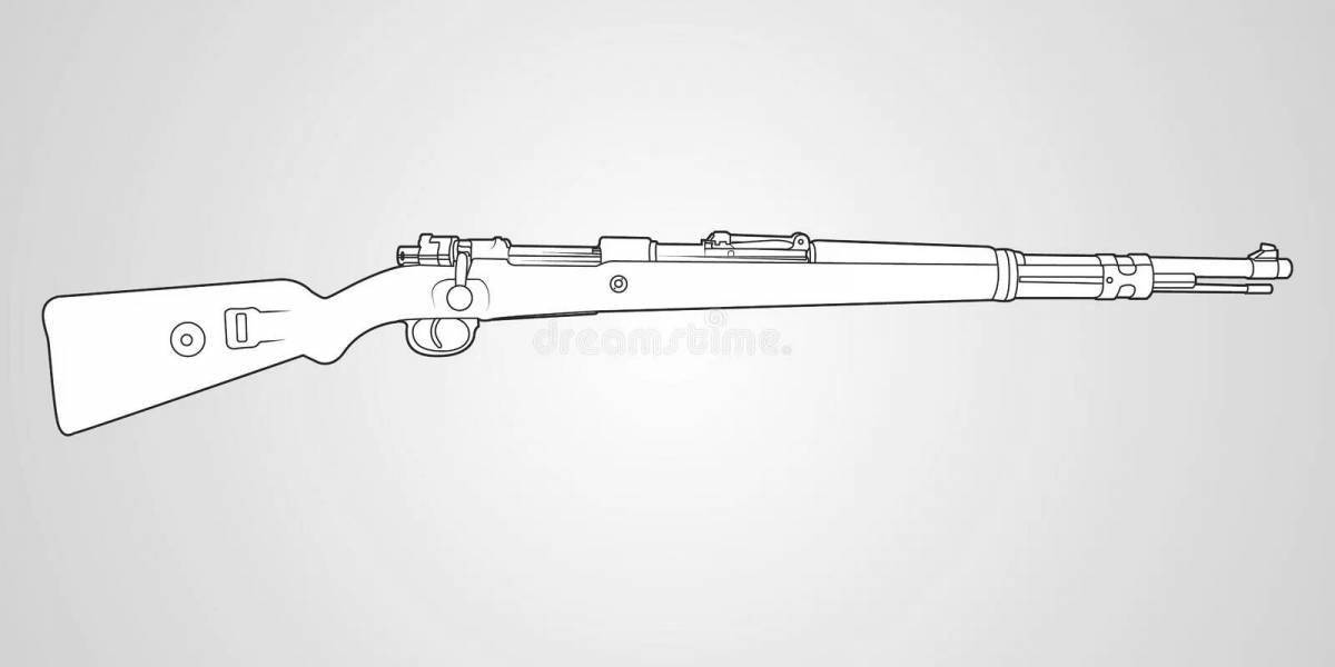Рисунок карандашом винтовка мосина