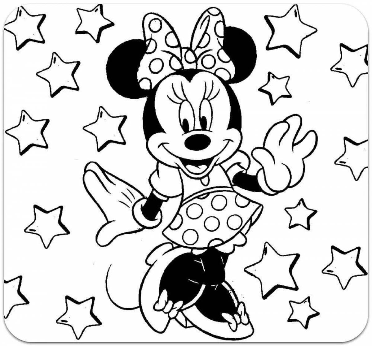 Bright mickey mouse coloring book