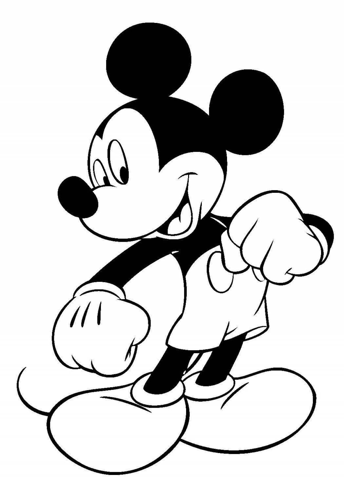 Animated mickey mouse coloring book