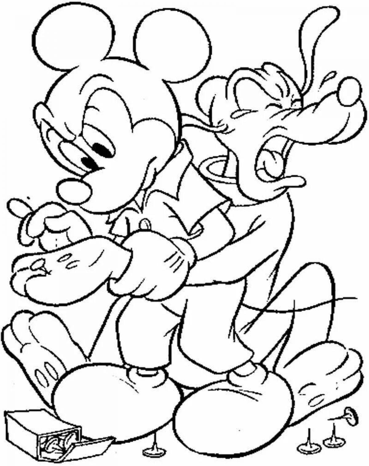 Delightful mickey mouse coloring book