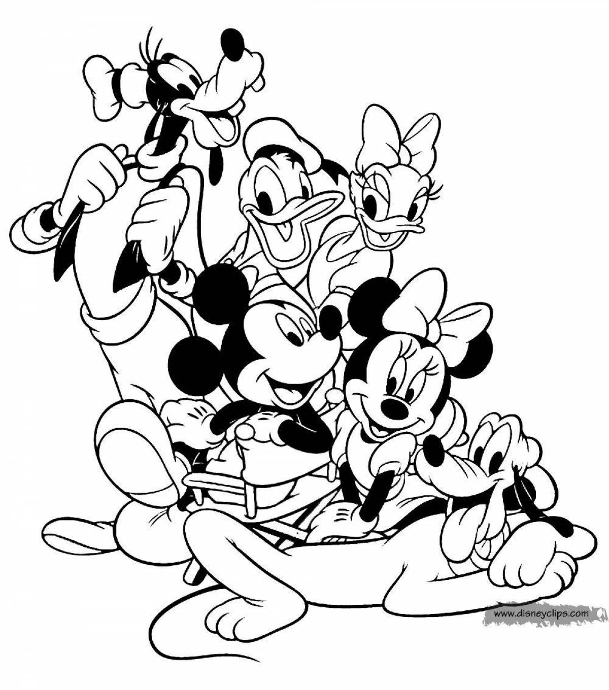 Mickey mouse shining coloring book