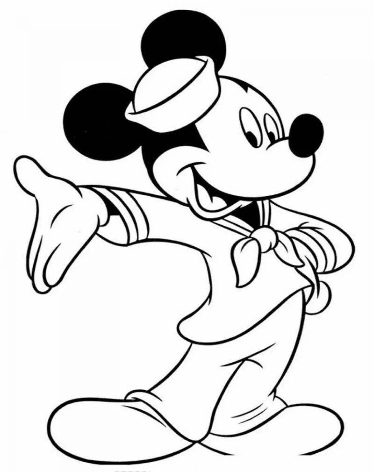 Mickey mouse's vibrant coloring book