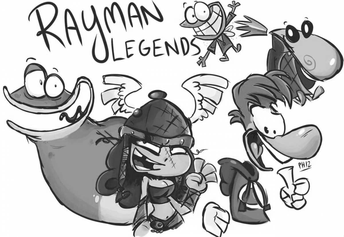 Радостная раскраска rayman legends