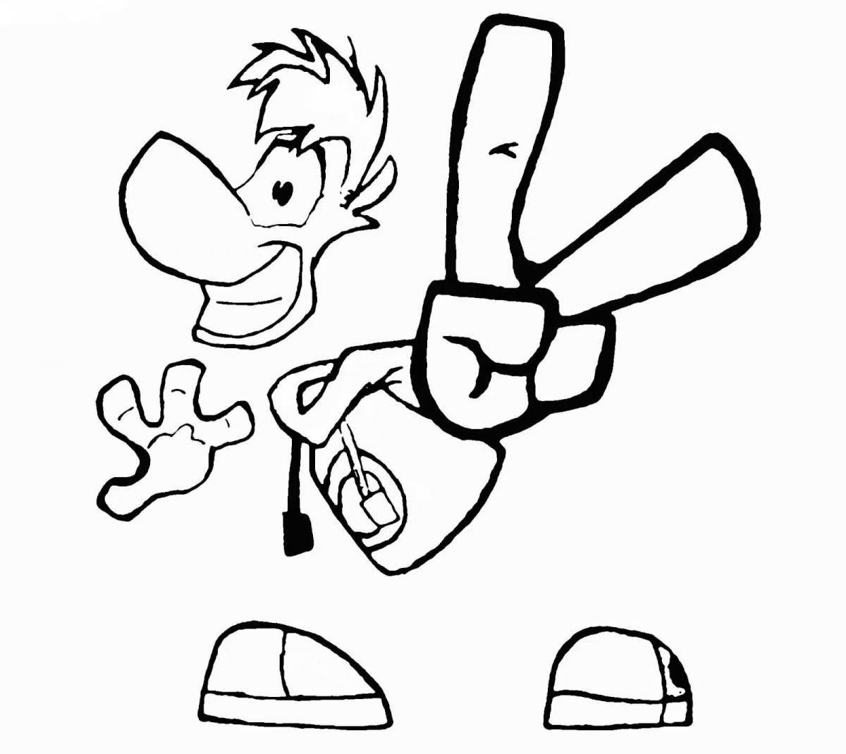 Rayman legends live coloring page