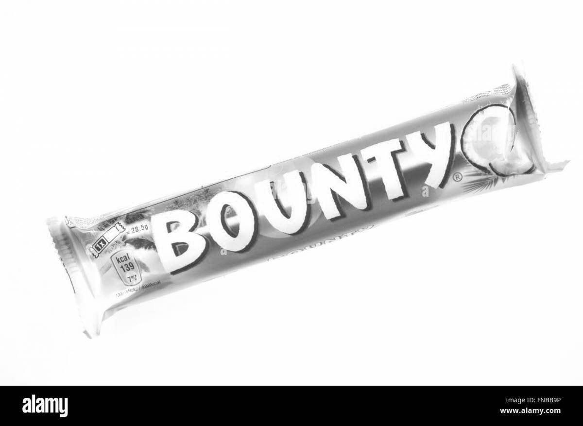 Игривая страница раскраски bounty