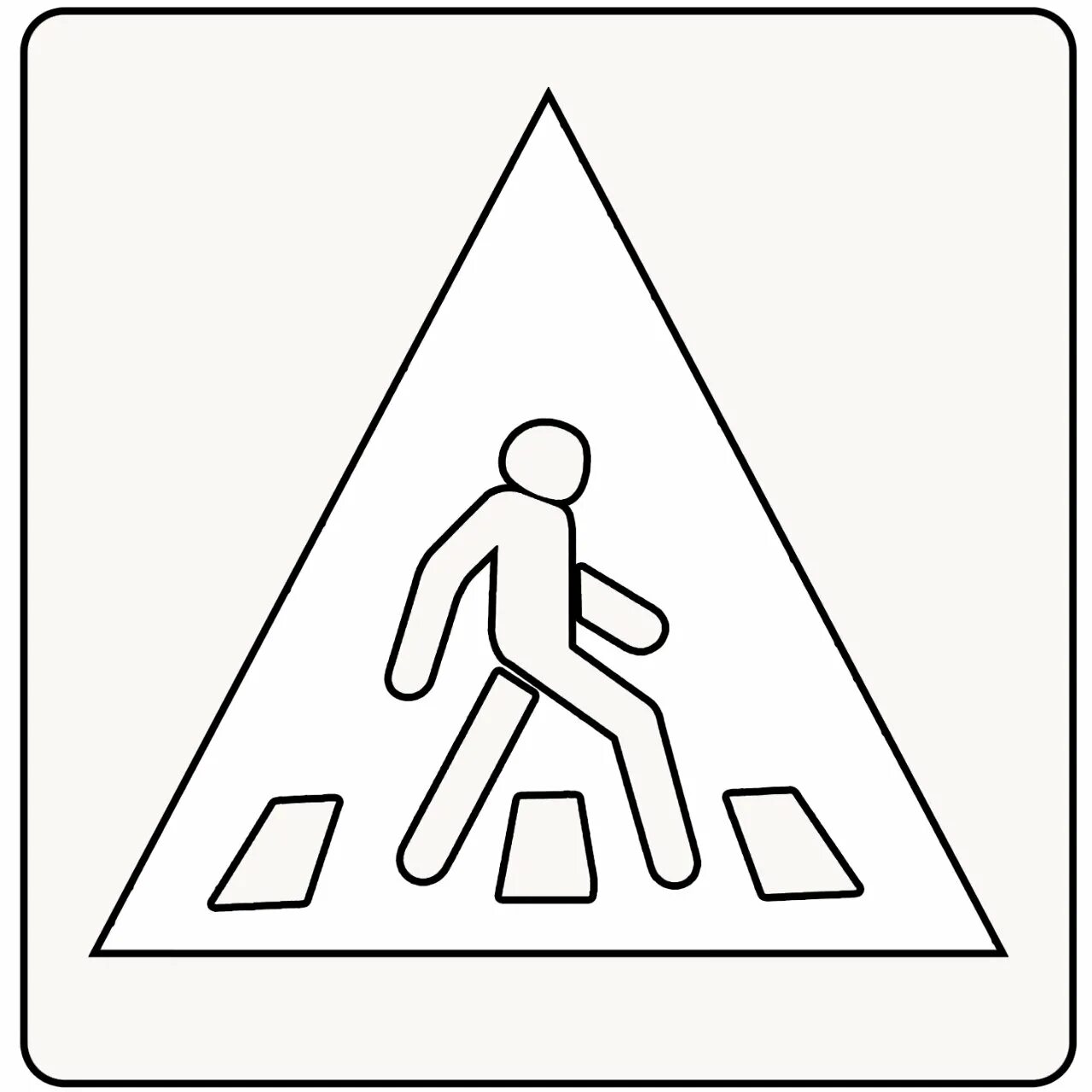 Coloring soft pedestrian signs
