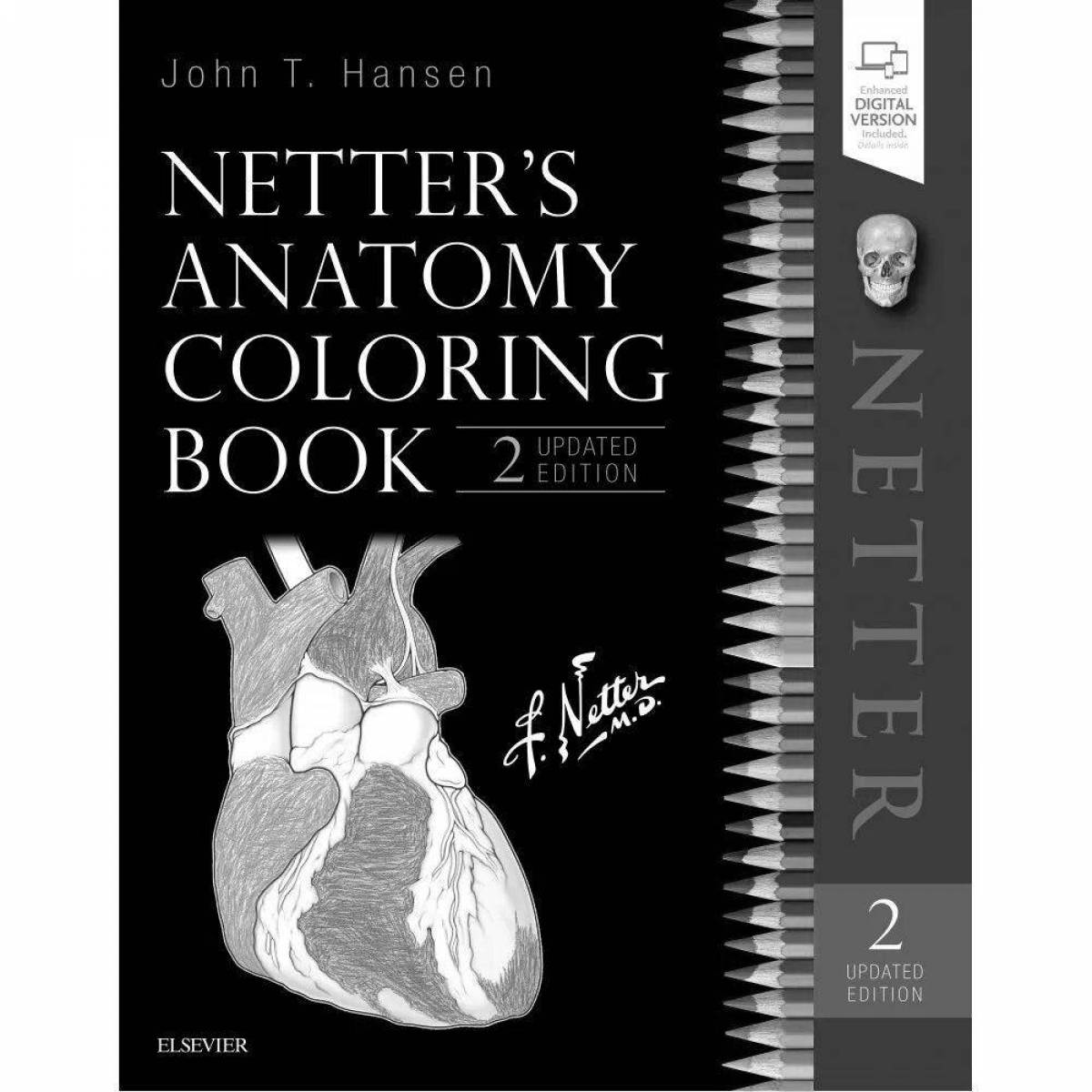 Coloring book cheerful atlas netter
