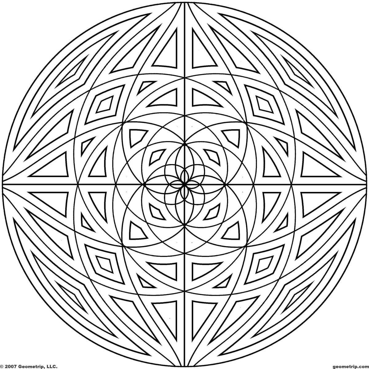 Geometric coloring page update