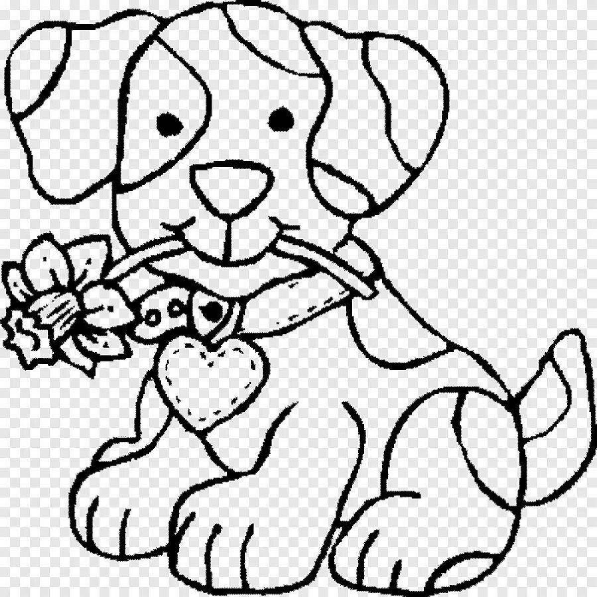 Live coloring for dogs