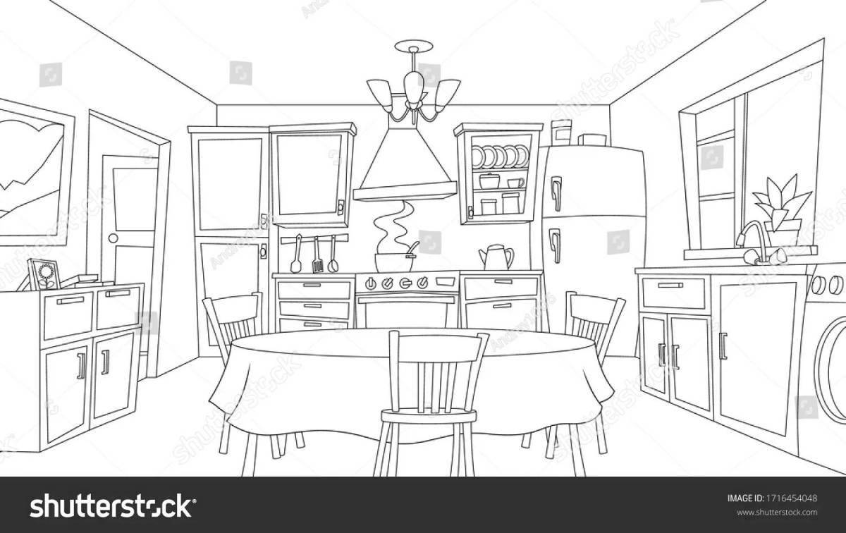 Welcome room coloring page